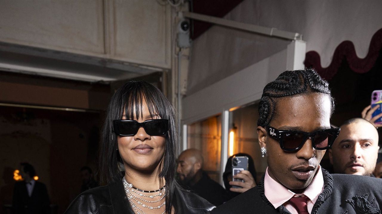 Rihanna and A$AP Rocky Go Matrix Mode in Paris