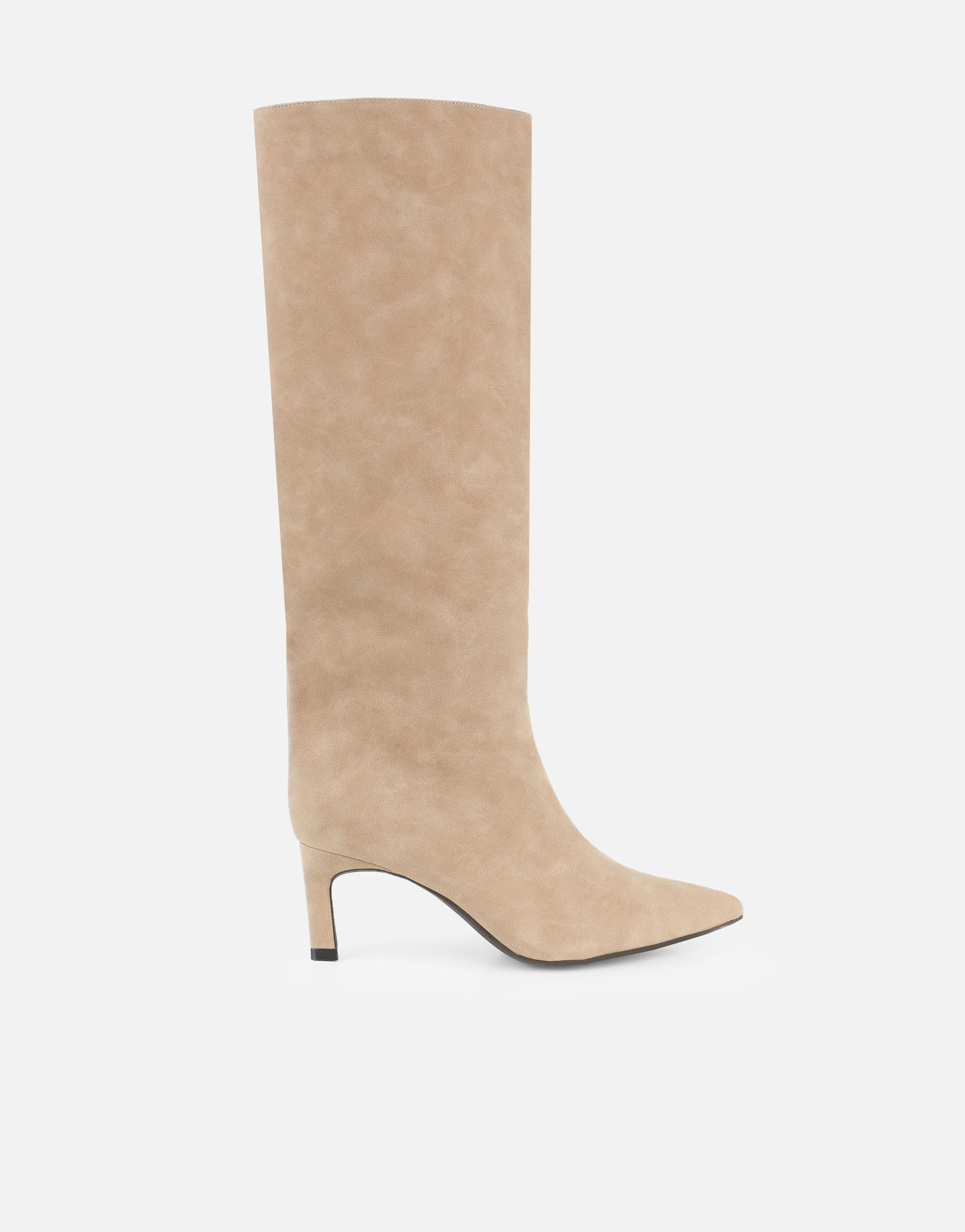 Benz taupe suede knee high boot