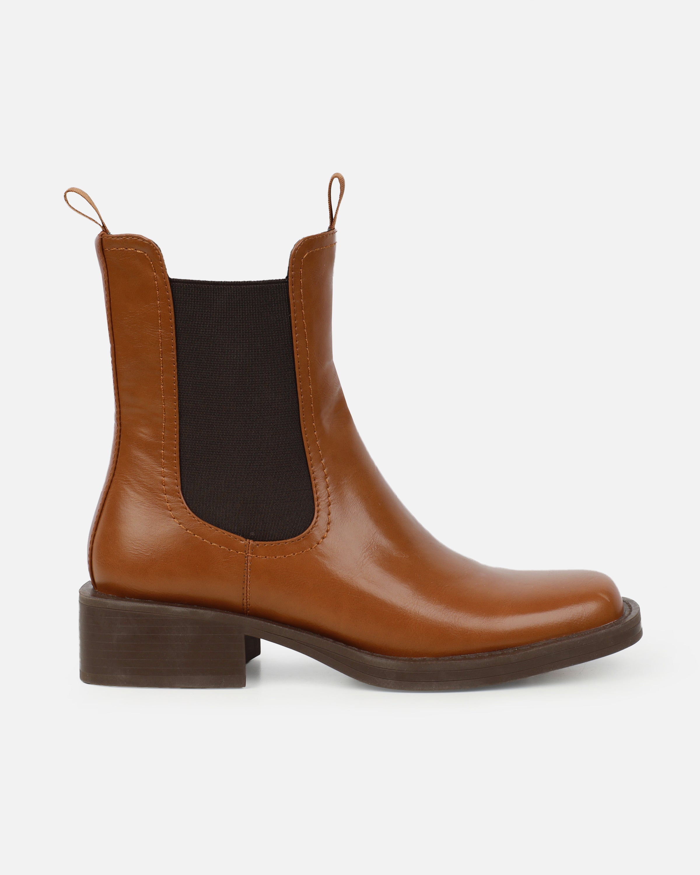 Walter Tan Flat ankle boots