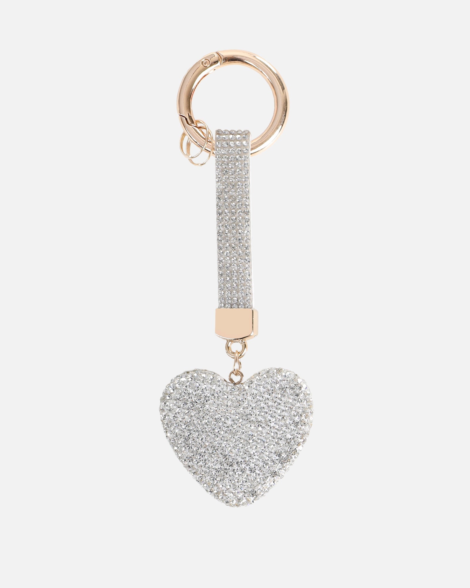 Lumi Silver Diamante Heart Charm