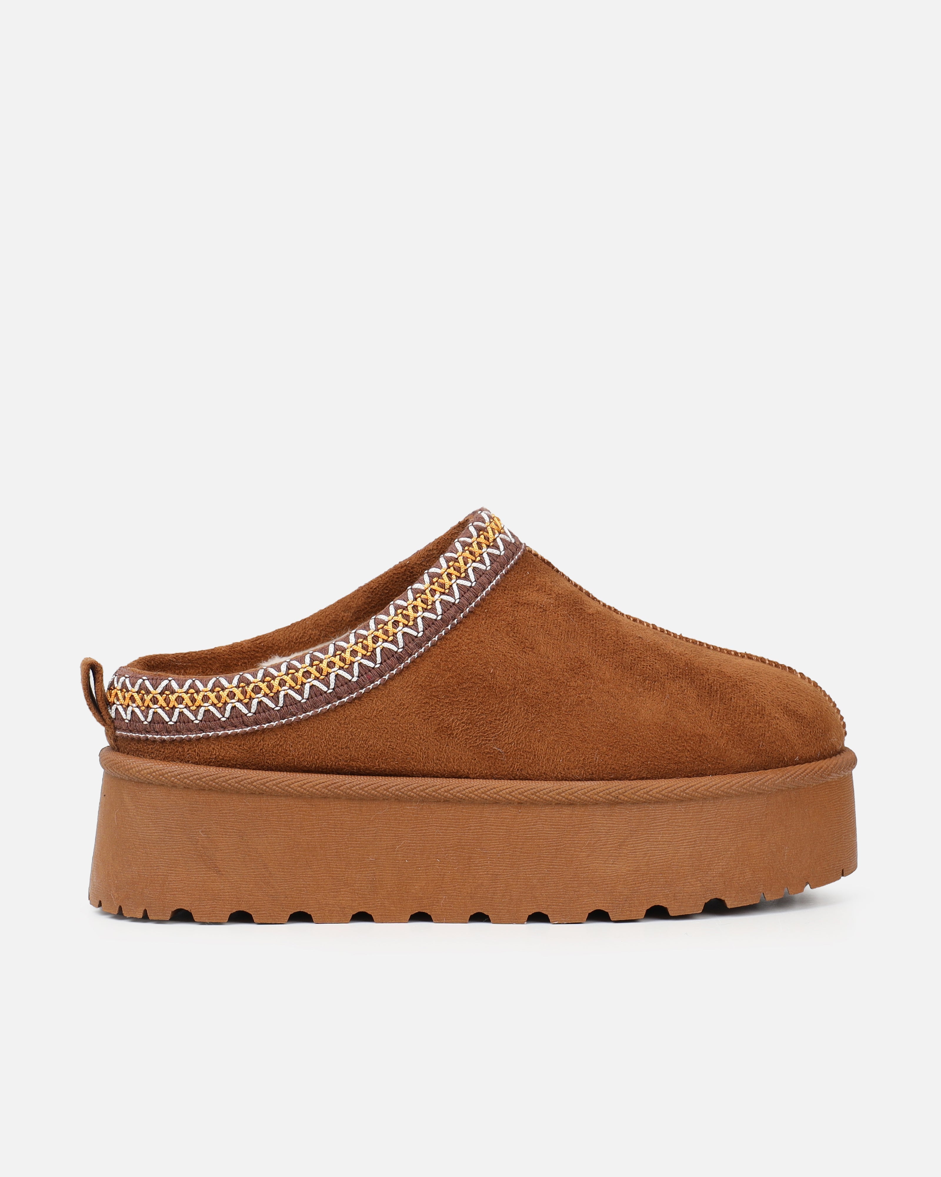 Coko Tan Faux Suede Flatform