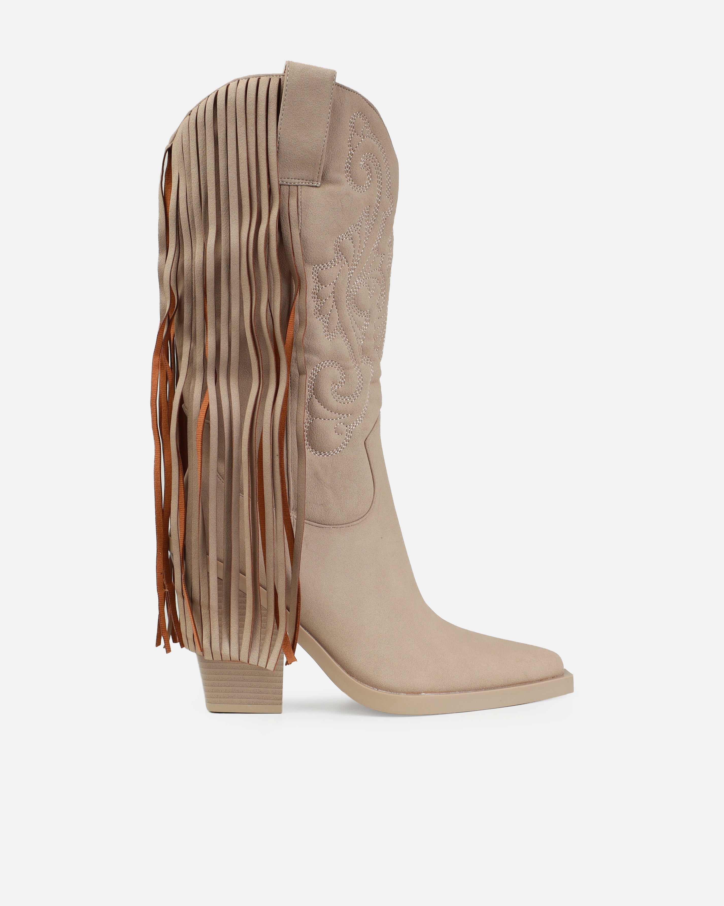 Tasha Ghouri Andrew Stone Tassle Calf Western Boots