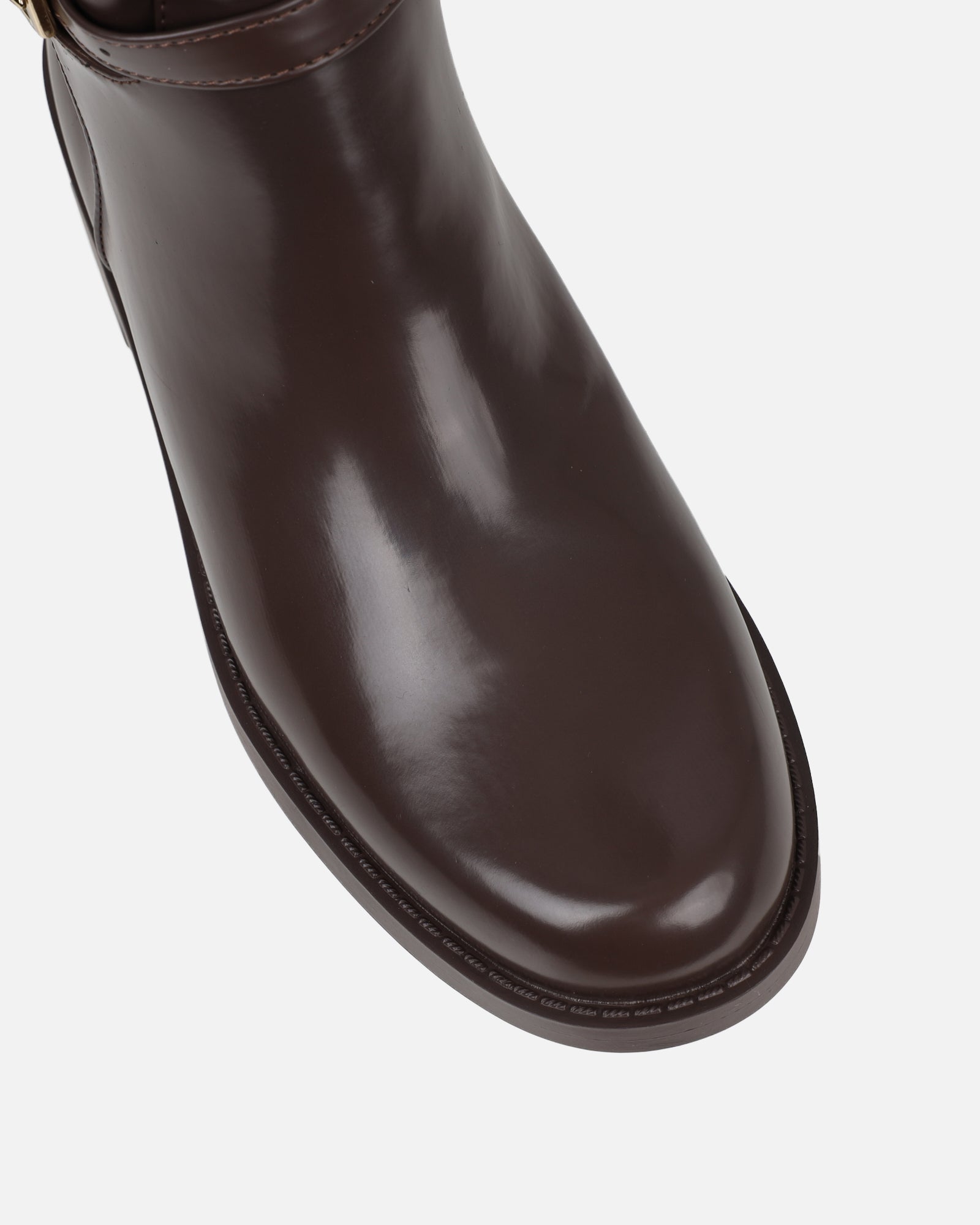 Oakleigh Chocolate Brown Box Smart Knee Boots